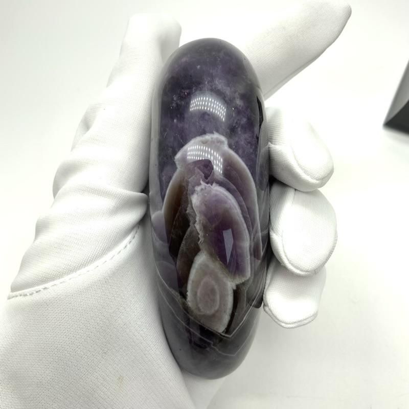 アメシスト 勾玉(特大) 置物 台付き 】 アメジスト 紫水晶 天然石 万能