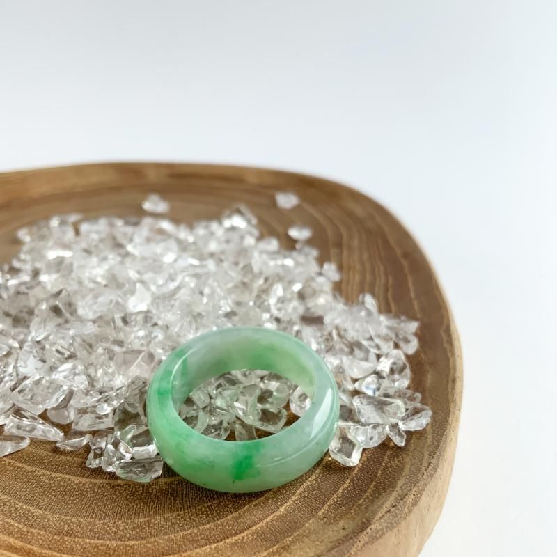 ミャンマー翡翠 緑 リング 】 ひすい ヒスイ Jade 限定品 稀少 レア