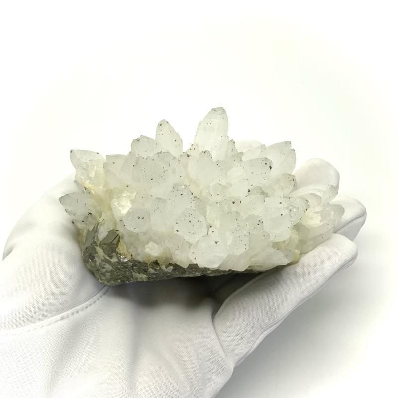 国産水晶/パイライト クラスター原石 青森県尾太鉱山産 】 日本産