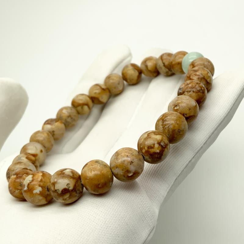 糸魚川翡翠 (青海産) 姫川薬石 ブレスレット 】 国産 天然石 糸魚川