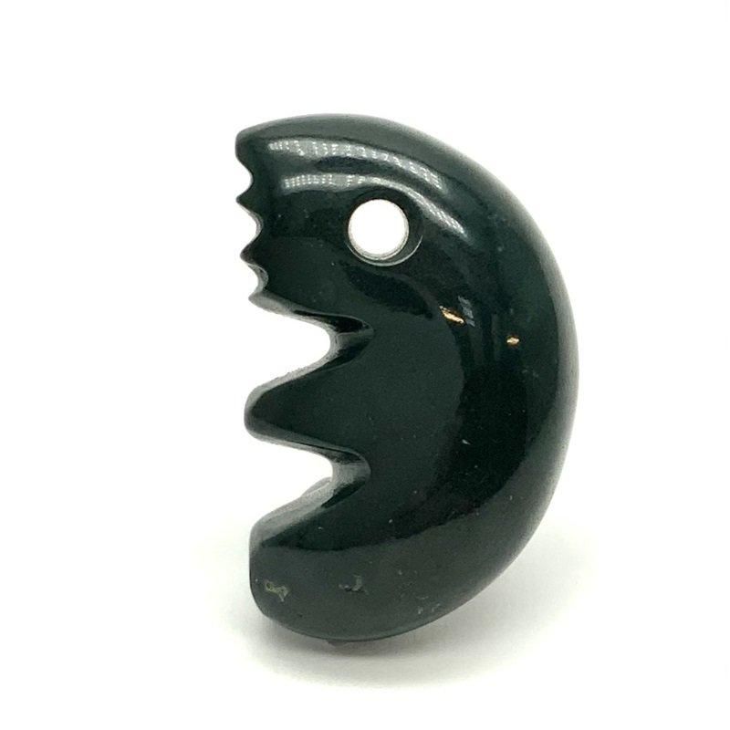 出雲石／碧玉 勾玉 大 AA 獣型 】 出雲石 国産 花仙山 青めのう 緑 櫛