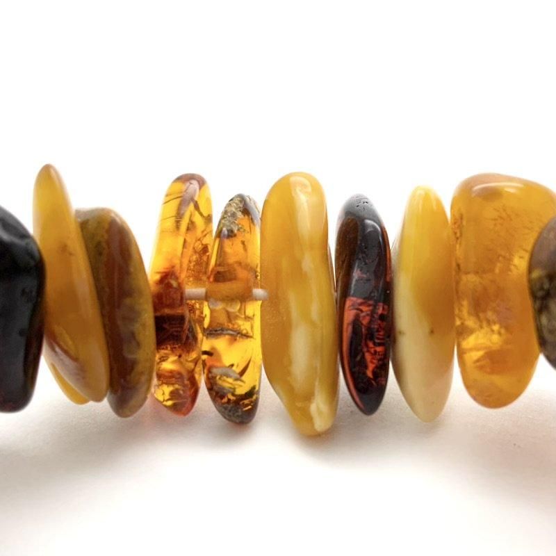 琥珀(アンバー) ブレスレット 】ロシア産 こはく amber 瑠璃 半貴石