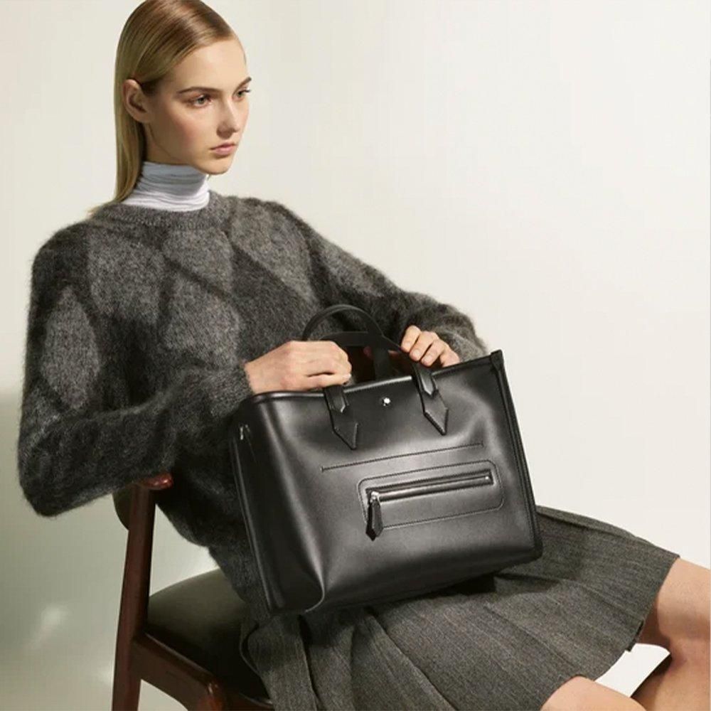 MB198737 MONTBLANC モンブラン ソフト スモール トートバッグ - 高級