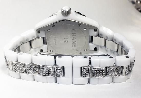 オーダー品】 J12 41mm 38mm クロノグラフ モアサナイト 社外ベルト