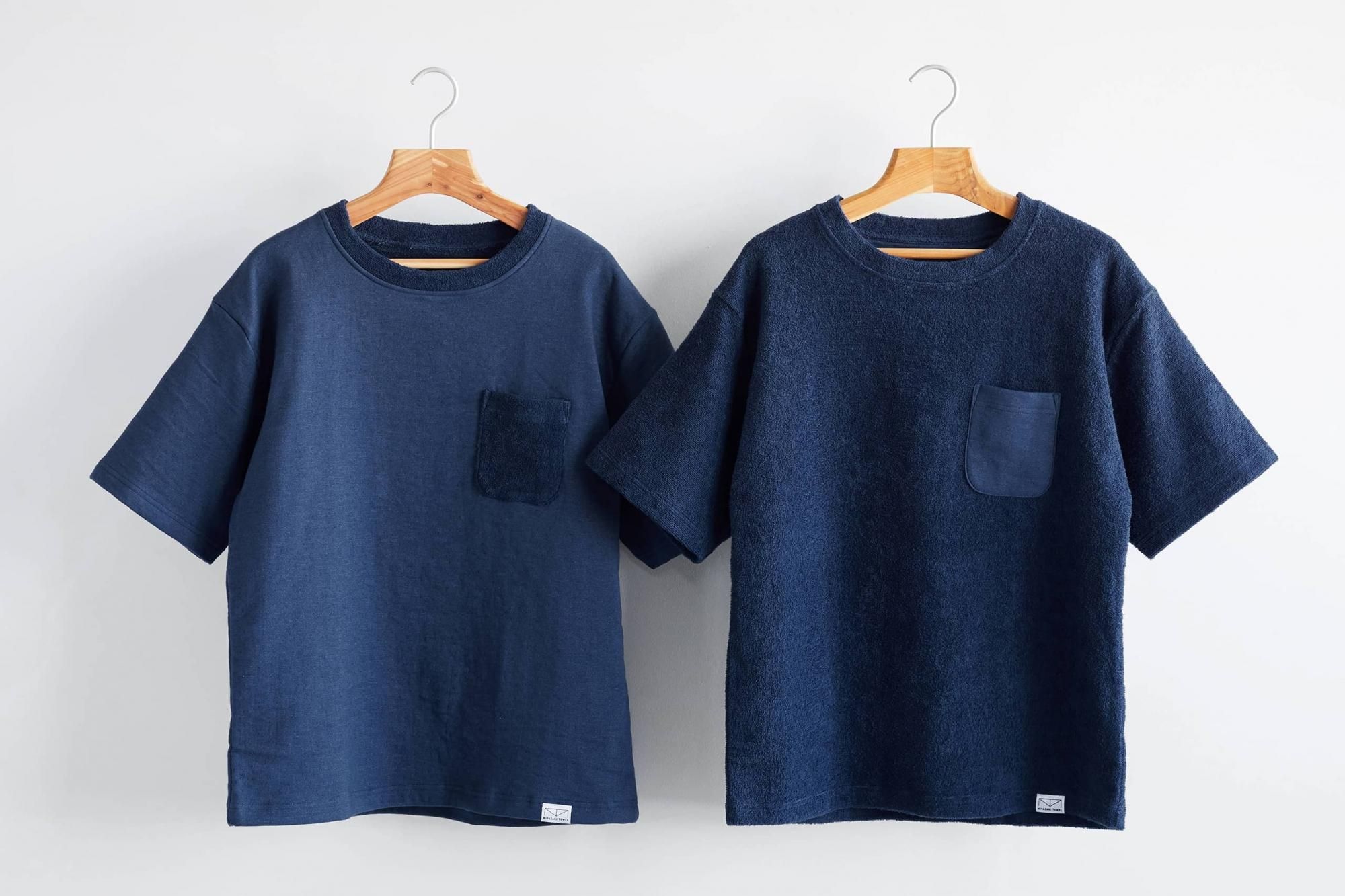 みやざきタオルの「いまばりタオルTシャツ」やさしいネイビー