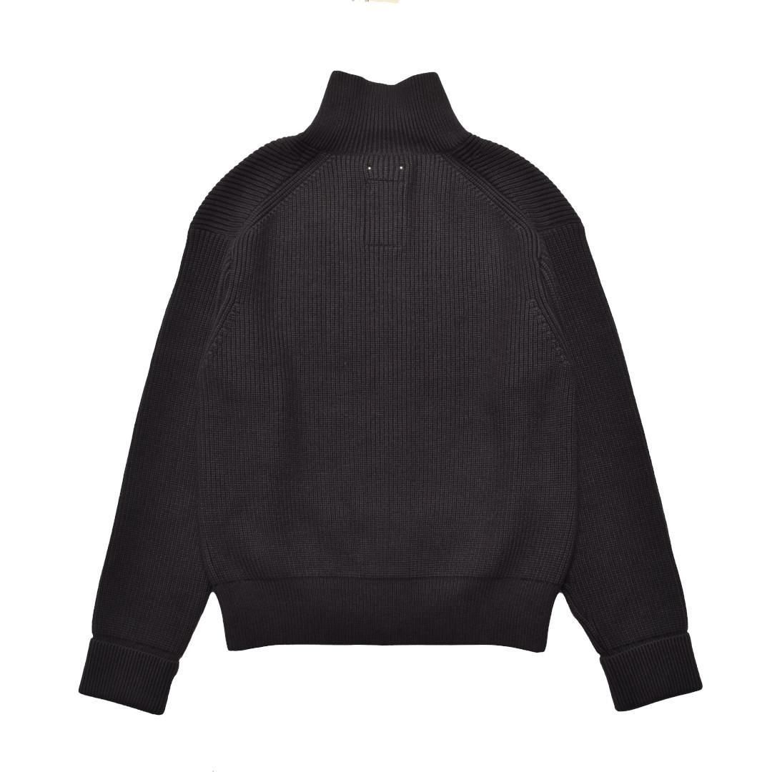 MINEDENIM | マインデニム Heavyweight Trucker Knit Blouson BLACK
