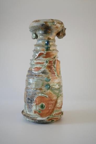 辻村塊＜65.伊賀耳付花入＞