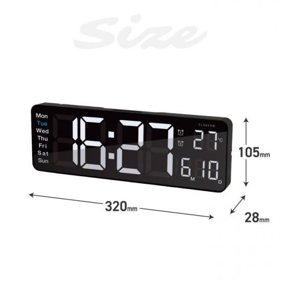 置き時計 | デジタル SLOWER リコ - 心ときめく生活雑貨『mecuーメクー』