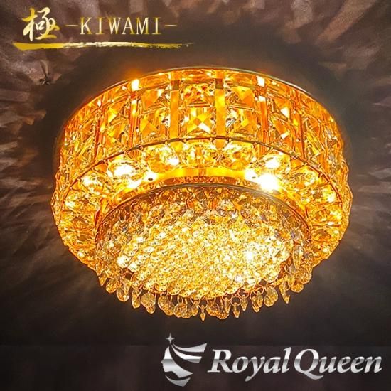 送料無料】【ゴールドメッキ 特殊 角ビーズ シャンデリア ZMC300 【極