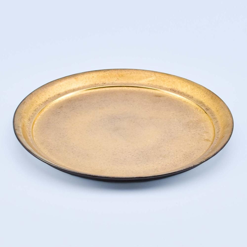 黒柚子金 26cm平プレート - 有田焼のまるぶんオンラインストア