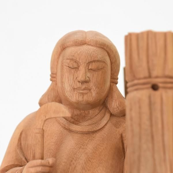 稲荷大神【最上位経王大菩薩（最上尊）】 楠木（クスノキ） 坐3.0寸 総