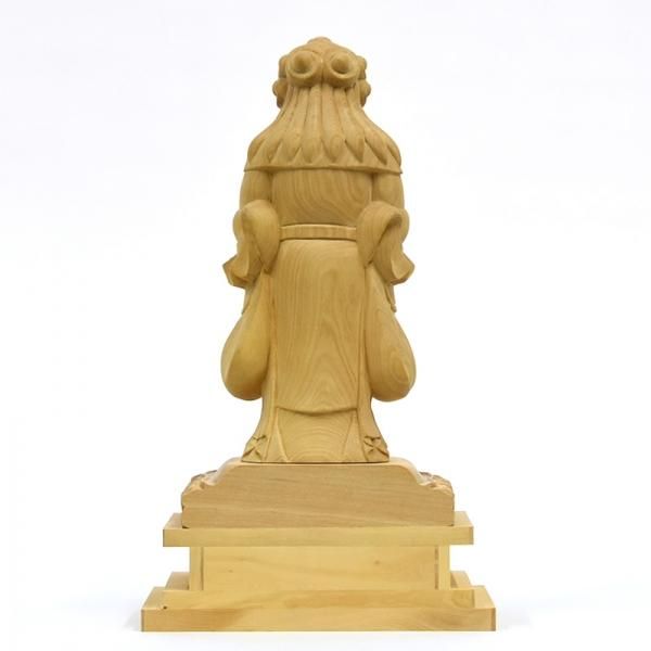 柘植【中山鬼子母神立像】 立5.0寸 総高約23cm 【日蓮宗】脇仏