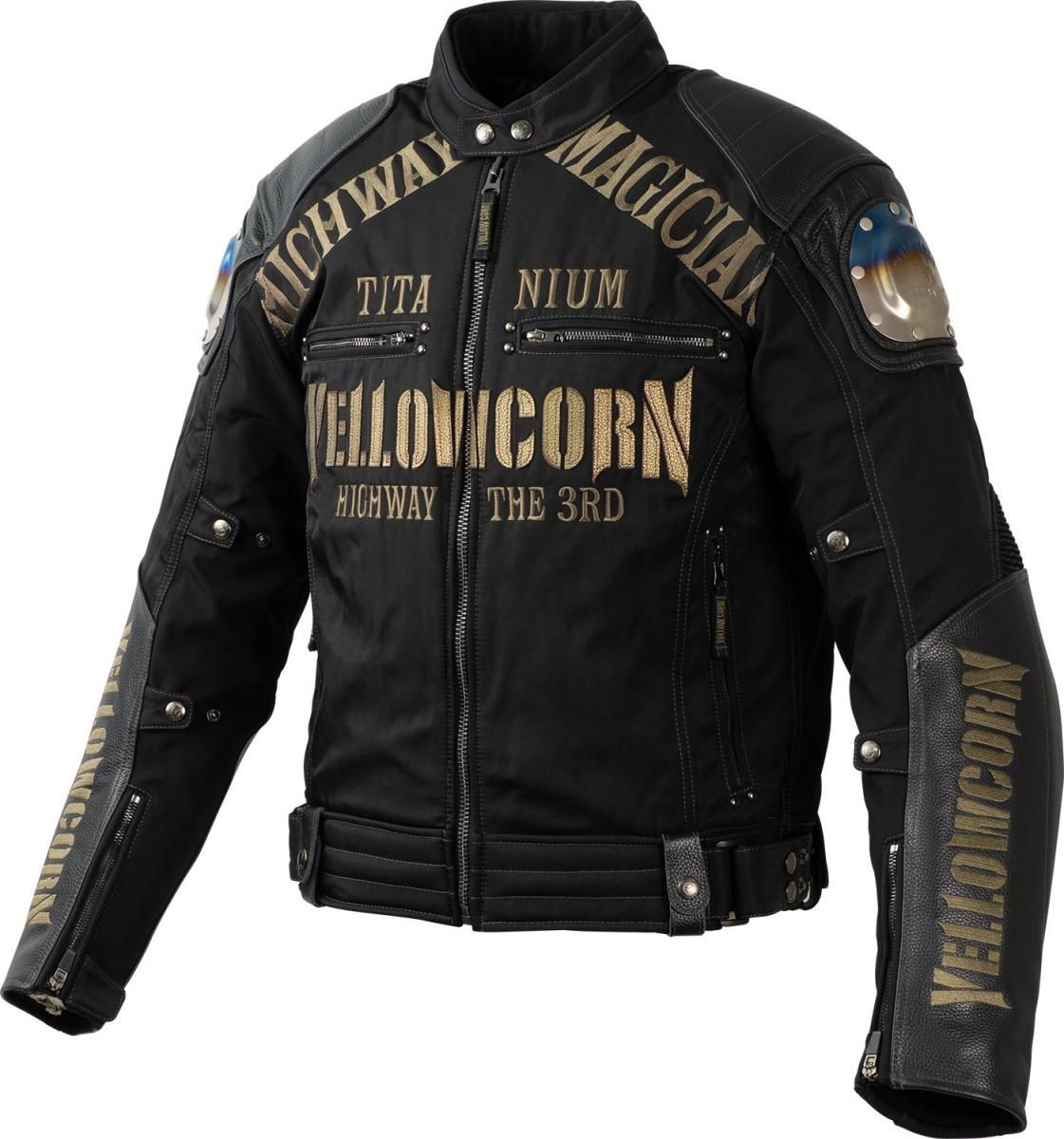 YB4309 WINTER JACKET 【BLACK/GOLD】 - YELLOW CORN Official web shop