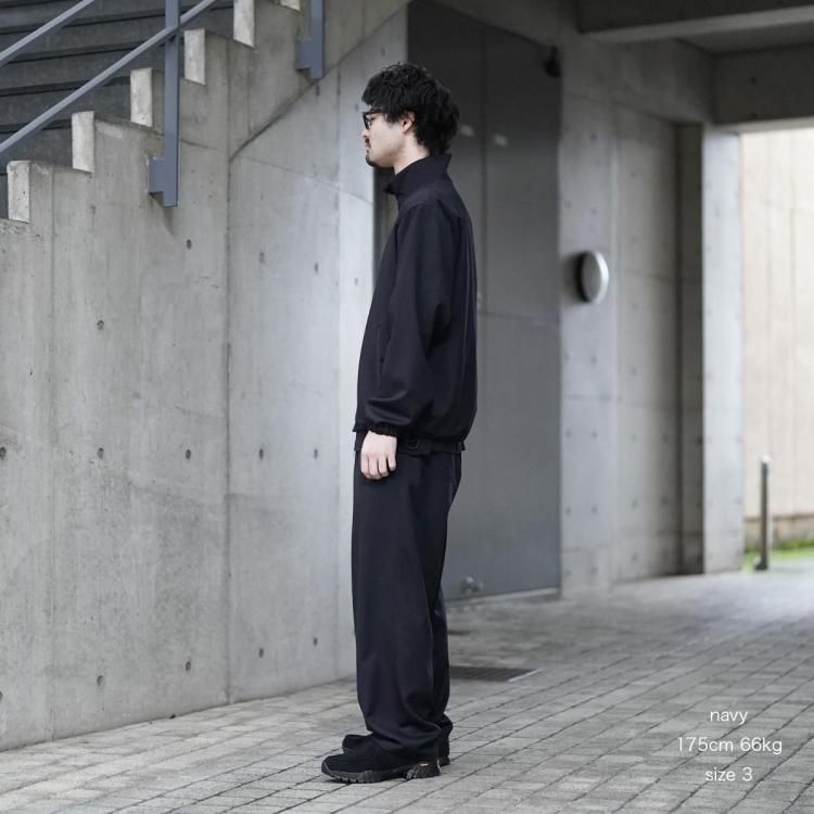 アワサ awasa 26ss ウールギャバジンジップアップジャケット wool