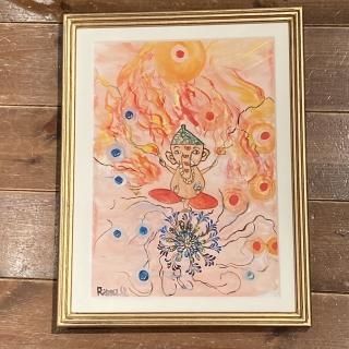 夢を叶える！」 ガネーシャアート - スピリチュアルインド雑貨カオス