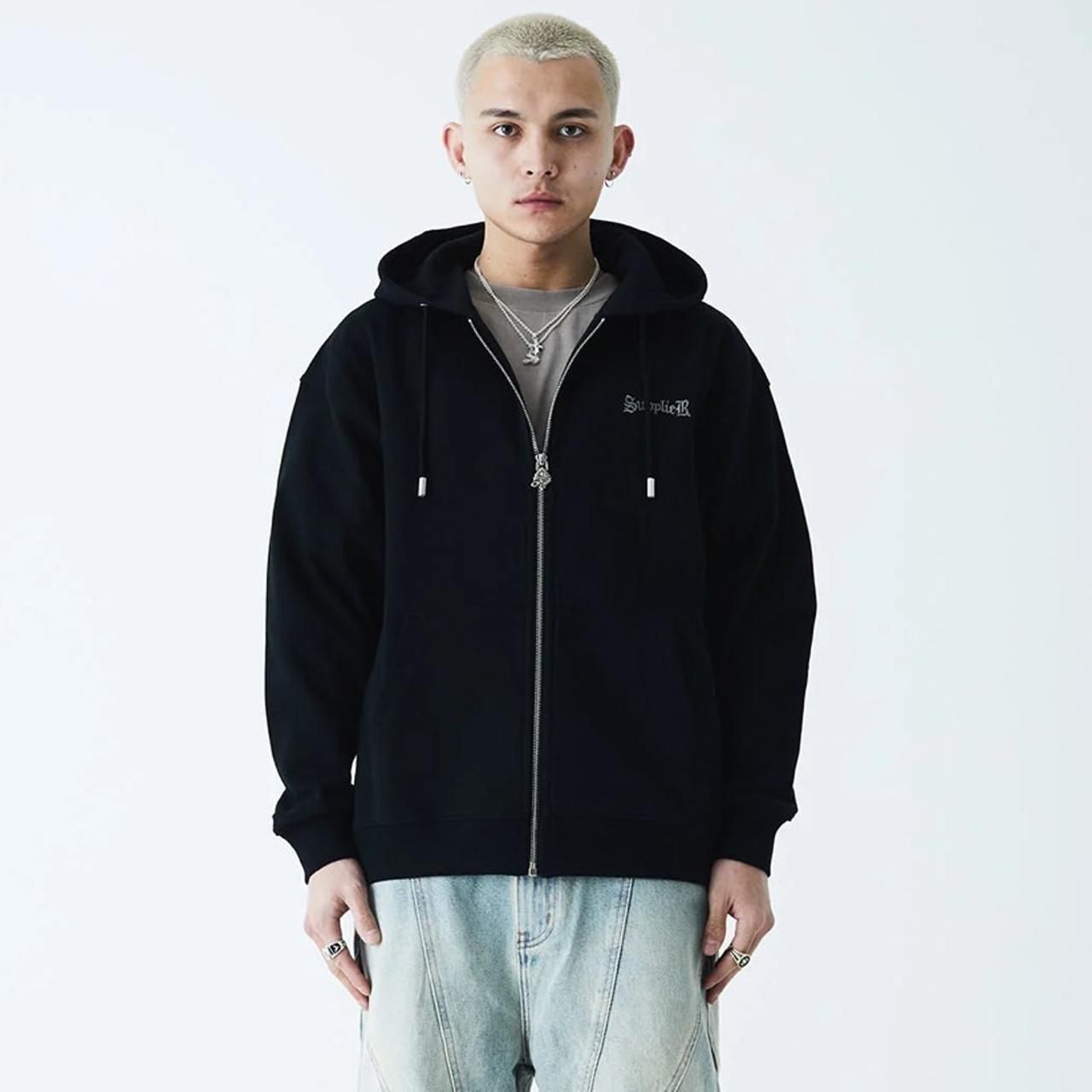 SUPPLIER (サプライヤー)｜2トーンラインストーン クロスジップ