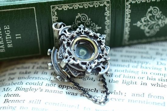林檎屋】「魔力増幅器シャッター型」シルバーネックレス《受注制作