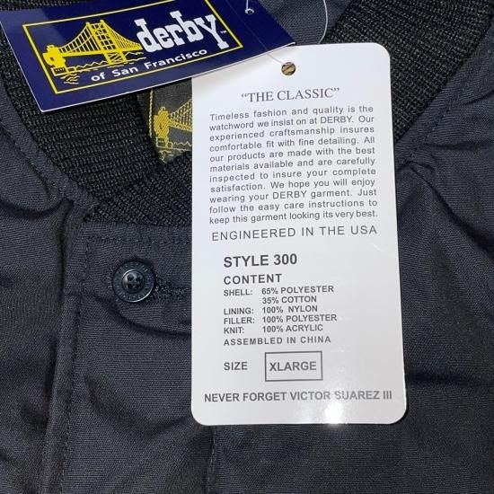 Derby of San Francisco ダービージャケット Black & Gold - KITAYA