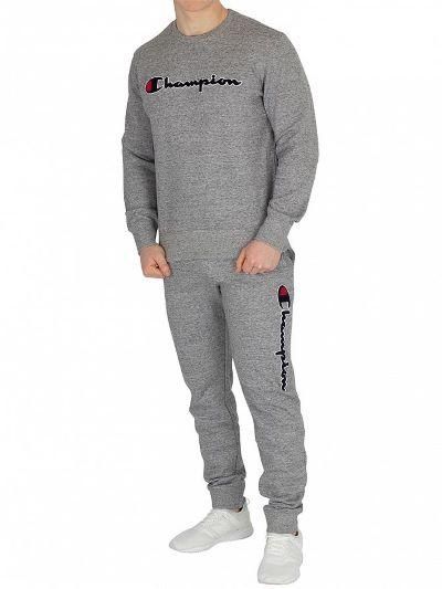 チャンピオン【CHAMPION】スウェット セットアップ ロゴ文字入り ロン