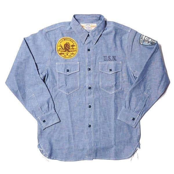 ザ リアルマッコイズ カスタム シャンブレーシャツ 長袖 U.S.N.