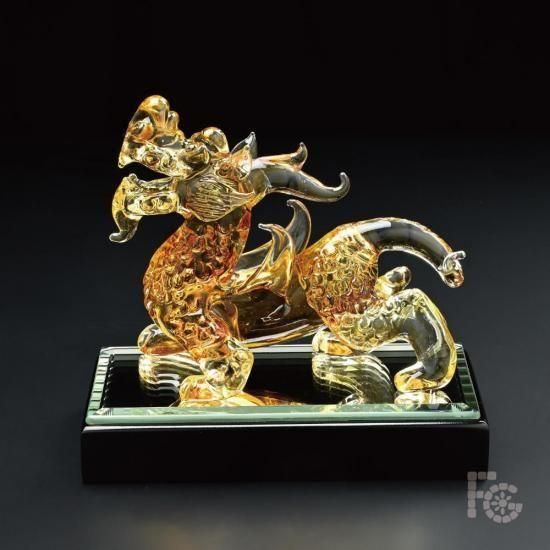 ガラス細工｜神獣｜縁起｜ひきゅう 琥珀大｜フォーカートグラスワークス