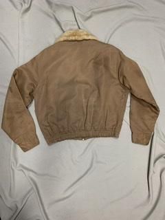 50s ナイロンギャバジン ボアつき ボンバージャケット ヴィンテージ