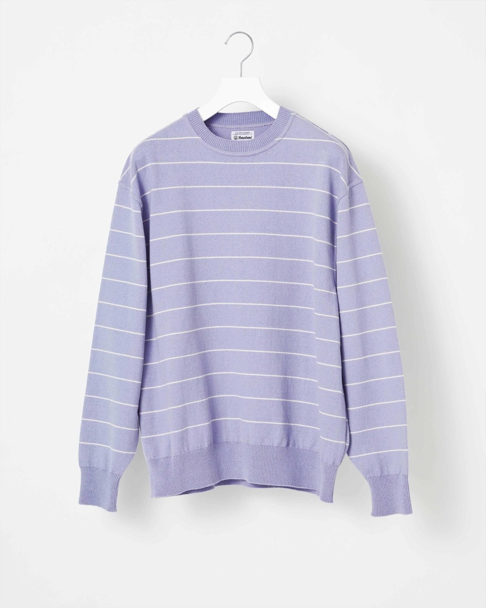 WAVE COTTON KNIT PULLOVER 〈BORDER〉 - Yonetomi STORE ONLINE｜ヨネ