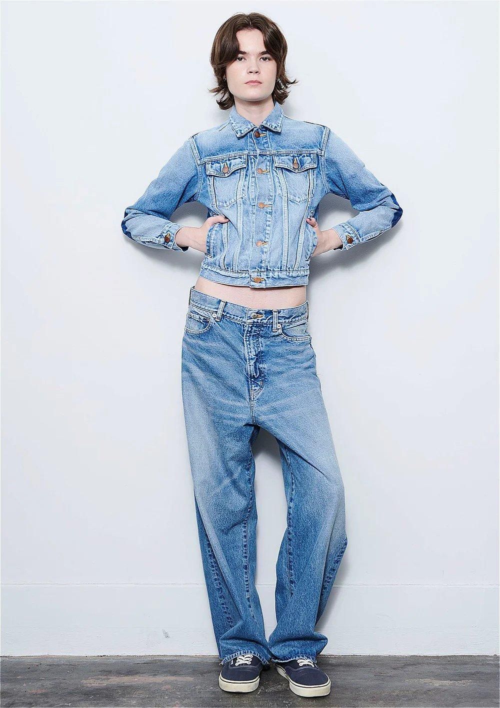 2024 S/S】【INSCRIRE / アンスクリア】 DENIM BAGGY PANTS - BLUE