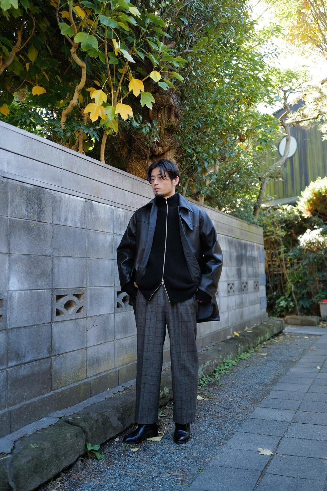 Lamb Leather Car Coat - 商品帖 | 柿乃葉 / KAKINOHAHANARE