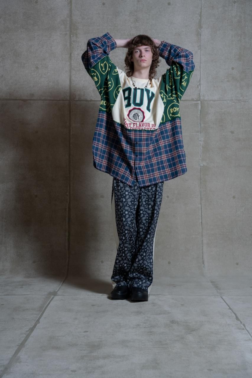 ドッキングロングスリーブTシャツ - ROY reflect overjoy