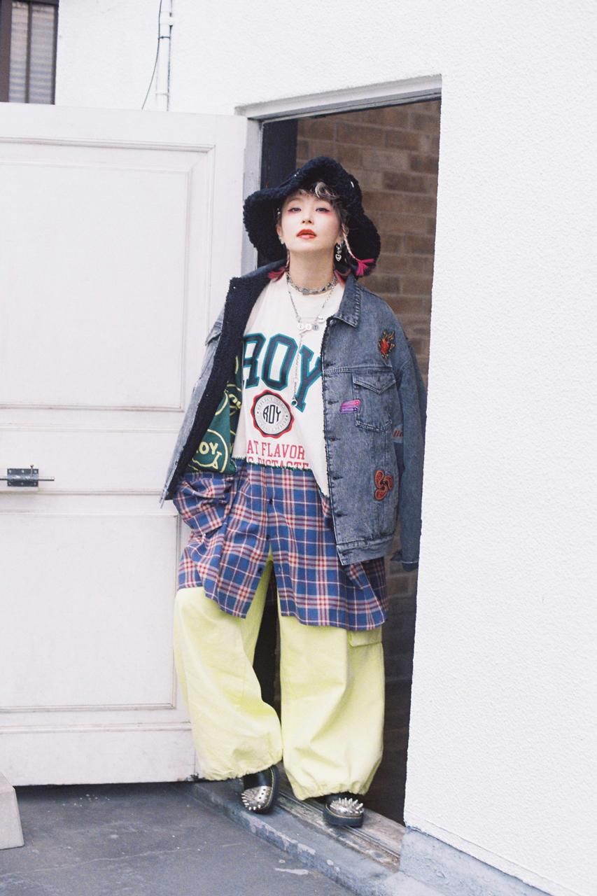 ドッキングロングスリーブTシャツ - ROY reflect overjoy