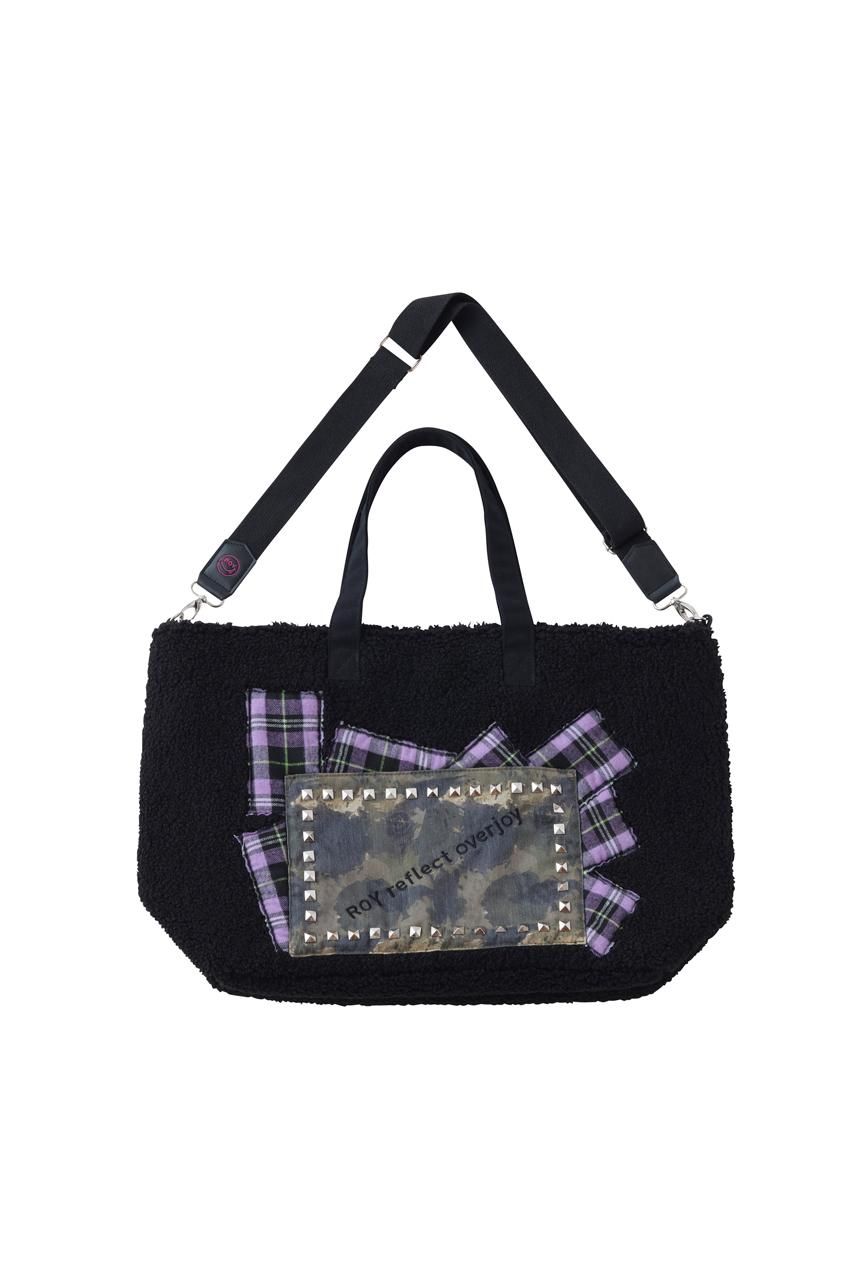 ワッペンボアトートバッグ - ROY reflect overjoy