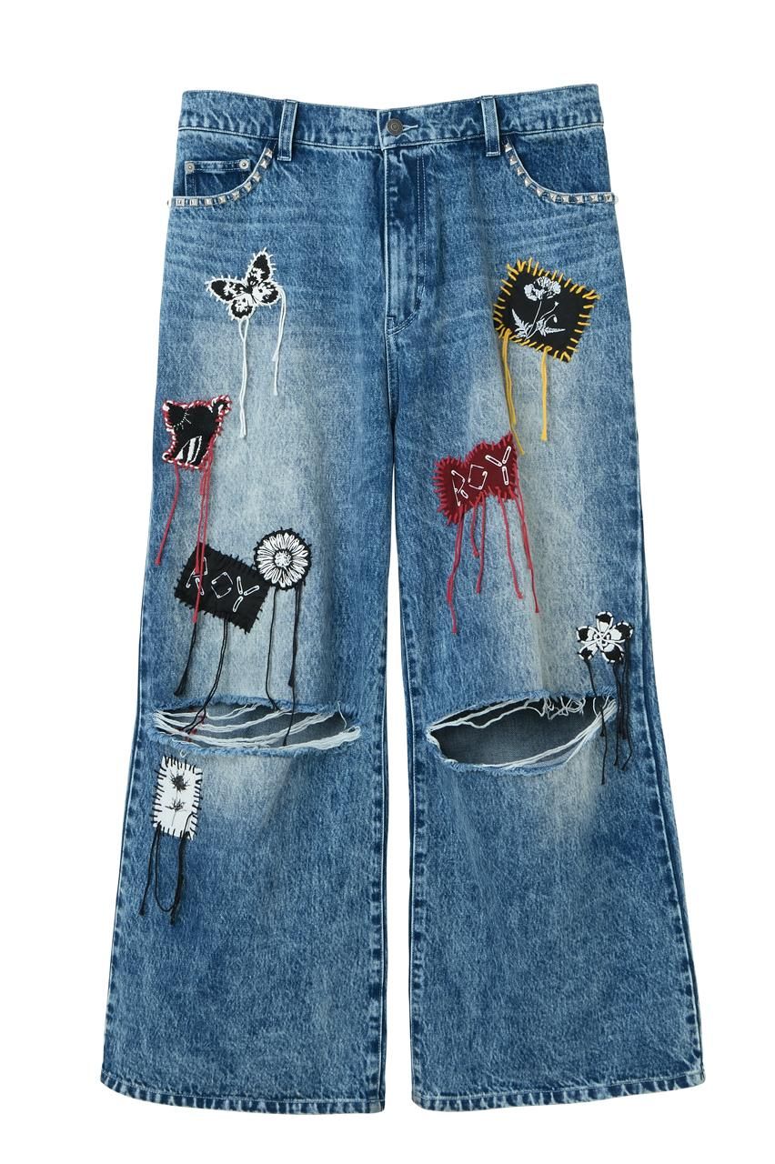 クラッシュデニムパンツ - ROY reflect overjoy