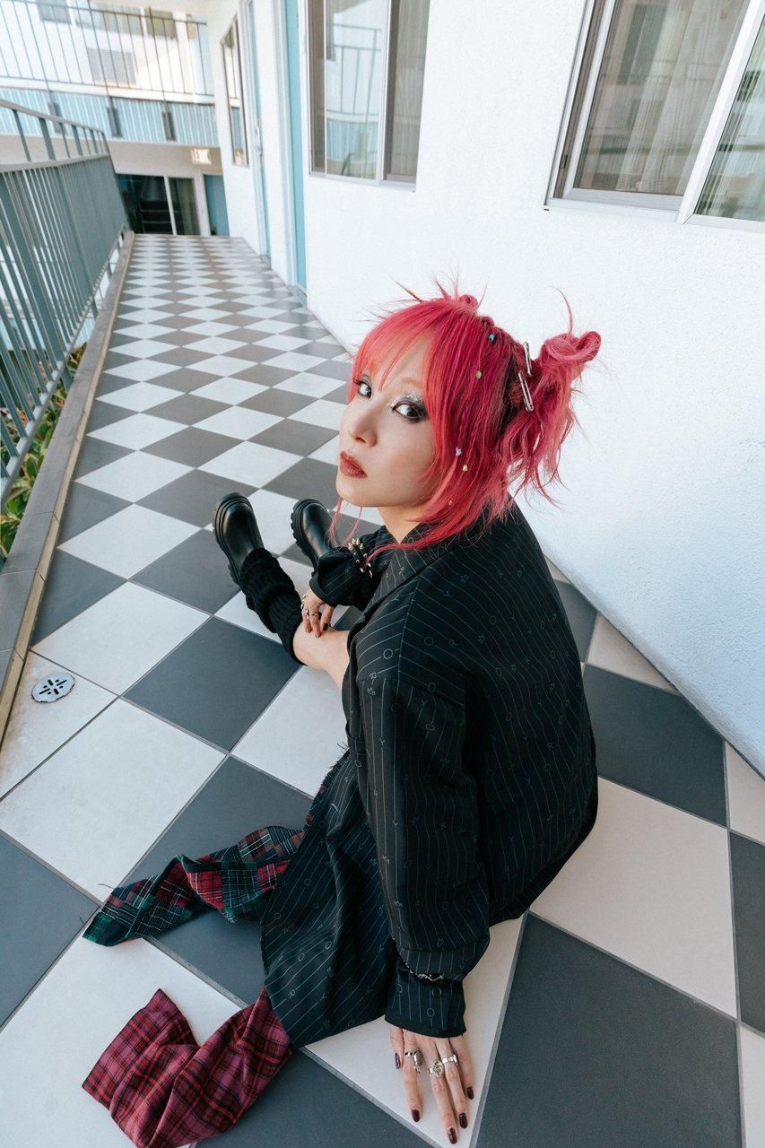 ストライプテーラードジャケット - ROY reflect overjoy