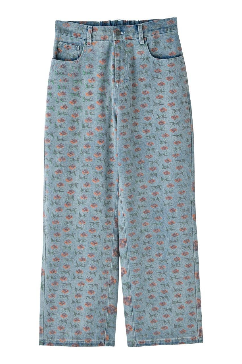 花柄デニムパンツ - ROY reflect overjoy