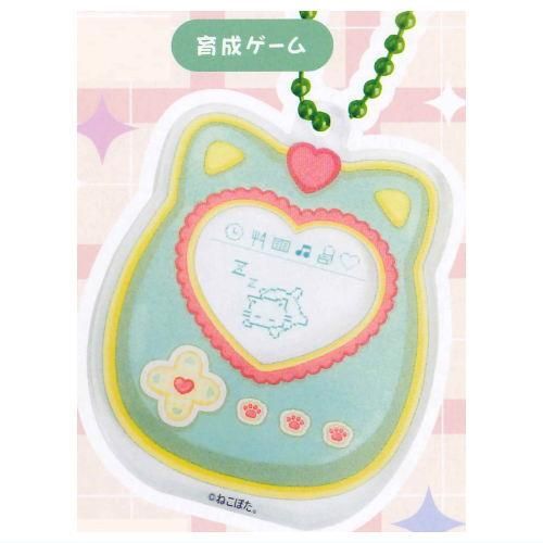 ねこぽた。アクリルキーホルダー 平成レトロ [4.育成ゲーム],フクヤ
