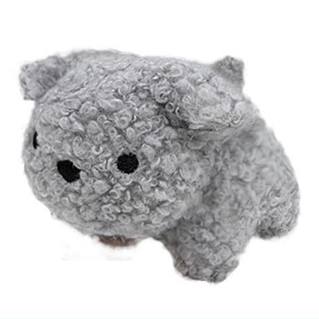 てのひらサイズのトイプードル ぬいぐるみ [3.グレー],ピーナッツ