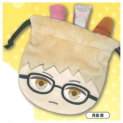 ハイキュー!! ふわふわフェイス巾着 [3.月島蛍],ケイカンパニー