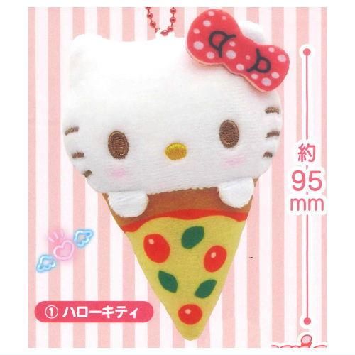 サンリオキャラクターズ ピザおくるみマスコット [1.ハローキティ