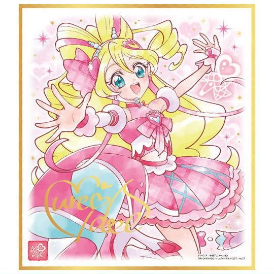 プリキュア 色紙ART7 [1.キュアアイドル(金色箔押し)],バンダイ 食玩 通販
