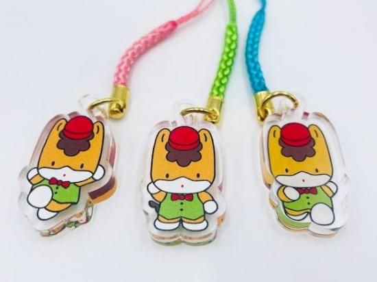 ぐんまちゃん3P根付セット（赤帽子） - ぐんまーと ぐんまちゃんグッズ