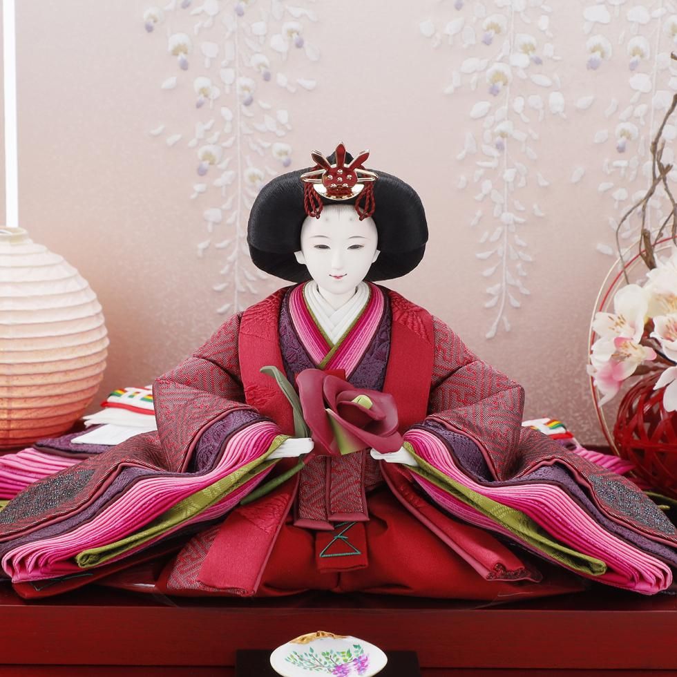 雛人形（ひな人形）「藤の雫」｜清水久遊 親王飾り｜最上位モデル