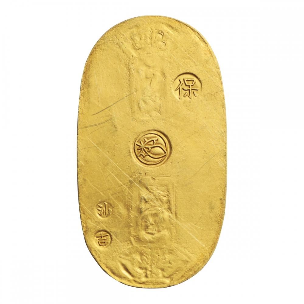 天保小判金 沙吉（極美品）日本貨幣商協同組合鑑定書付 - セキグチは