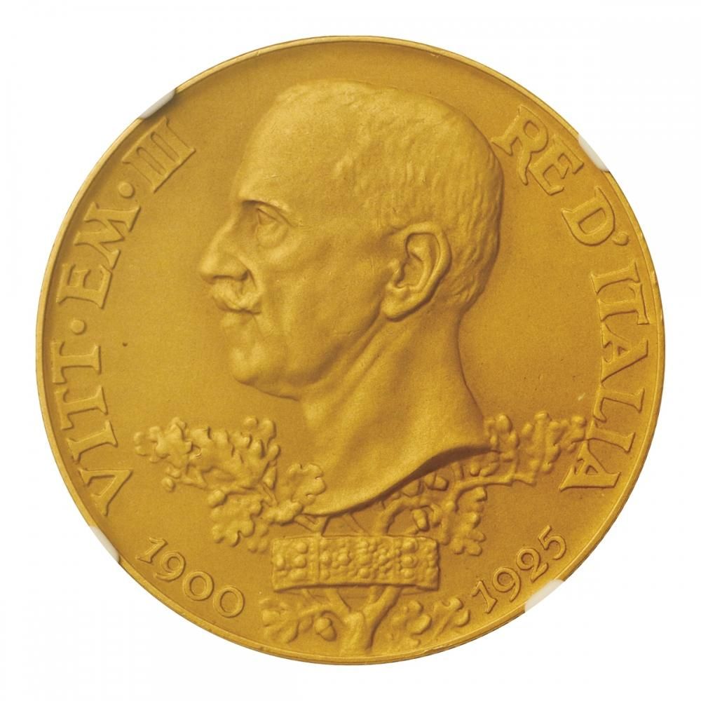イタリア 1925年(R) 100リレ金貨 NGC PF66＋ MATTE - セキグチは1964年