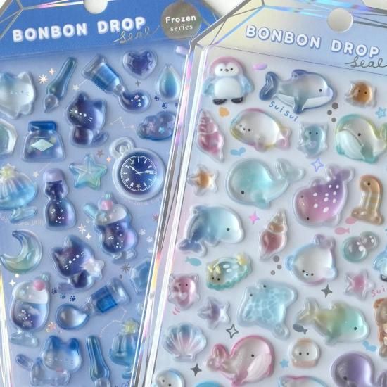 ネコポス対応】ボンボンドロップシール シャーベット ／らめーる