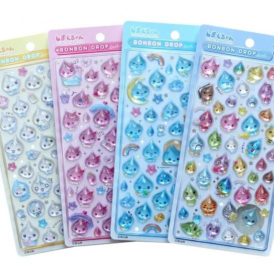 ネコポス対応】ボンボンドロップシール しずくちゃん - クーリア