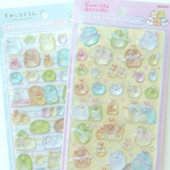 ネコポス対応】ボンボンドロップシール すみっコぐらし ピンク