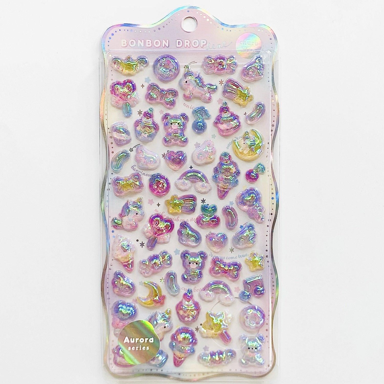 Q-lia(クーリア) BONBON DROP SEAL(ボンボンドロップシール) オーロラ