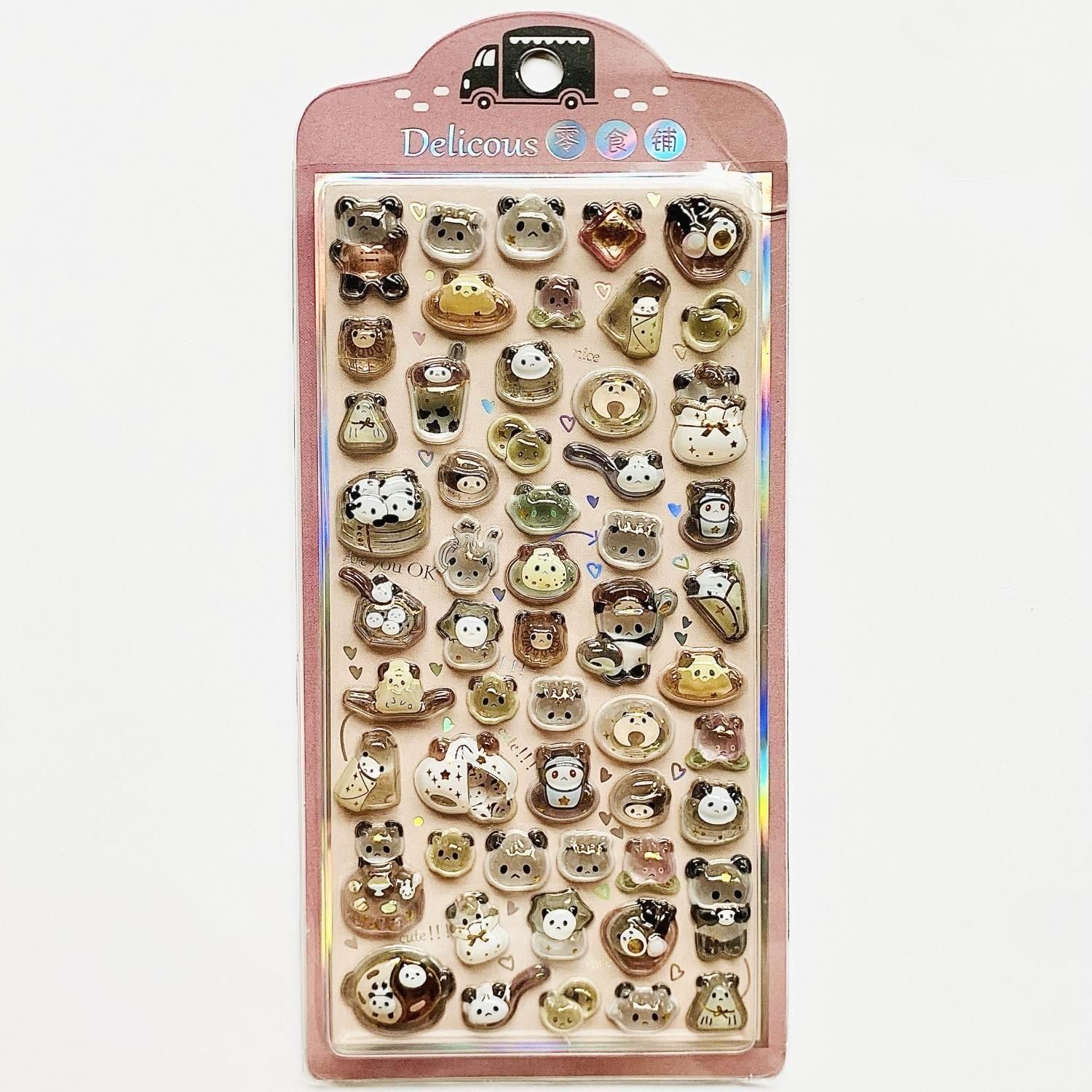 DROP SEAL(ボンボンドロップシール) Delicious パンダ XF8408-1