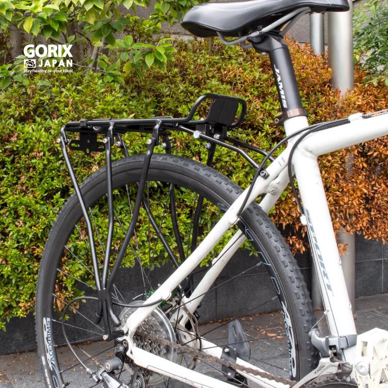 GORIX[ゴリックス] リアキャリア 荷台 自転車 バネ キャリア ディスク